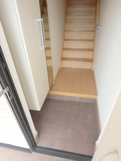 反転した間取りの写真です