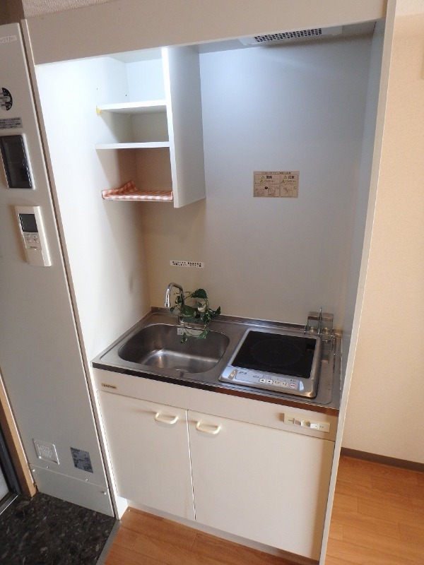 反転した間取りの室内写真です