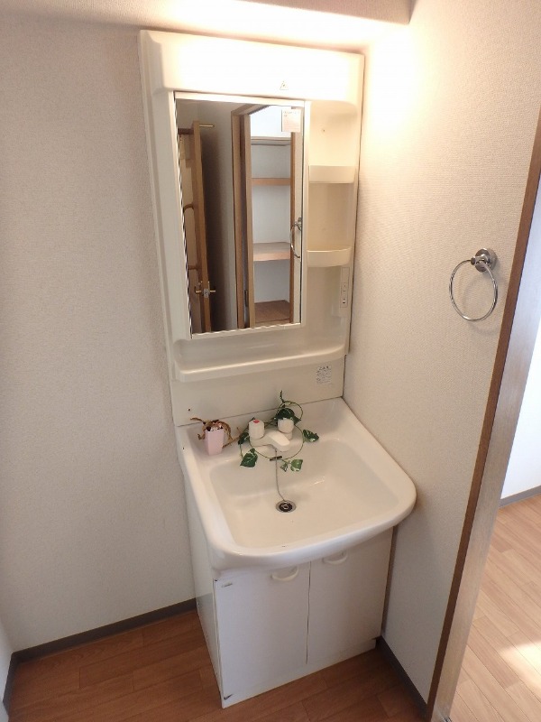 反転した間取りの室内写真です