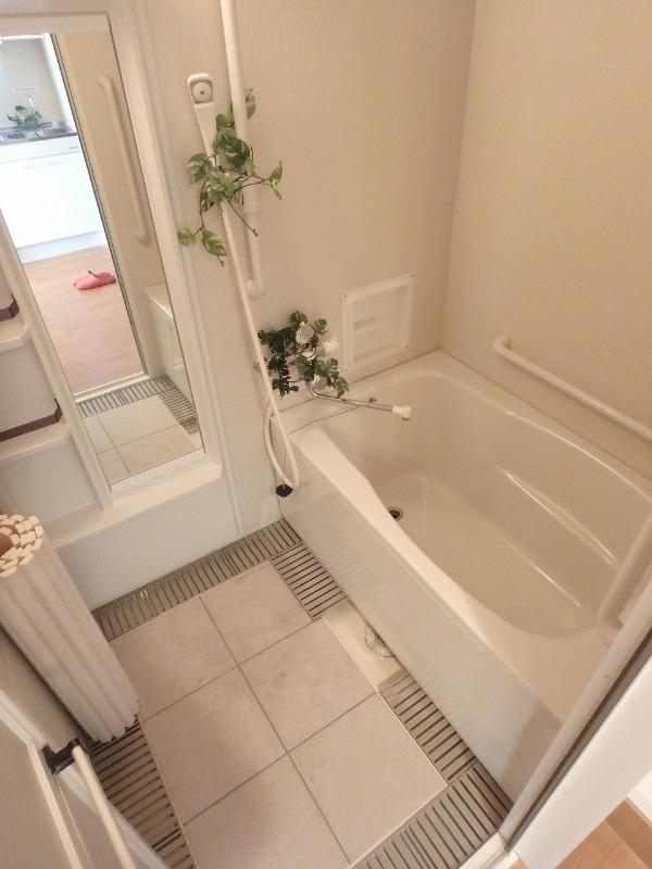 反転した間取りの室内写真です