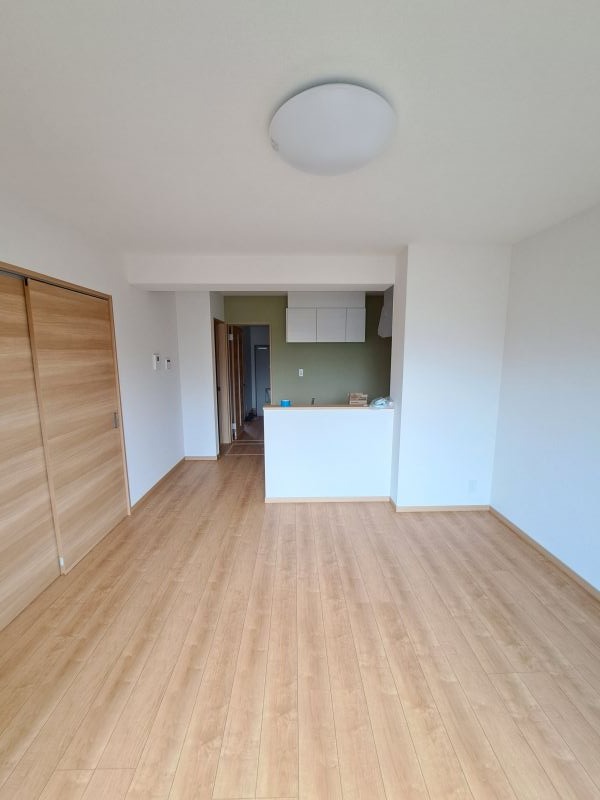 反転した間取りの内観