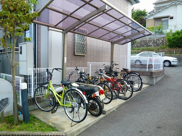 駐輪場です！