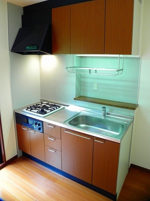 グリルのあるキッチン